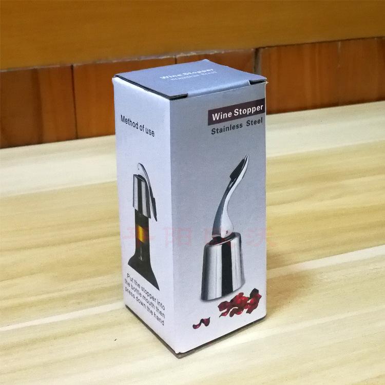 Reusable Stainless Steel Wine Bottle Stopper With Silicone Plug