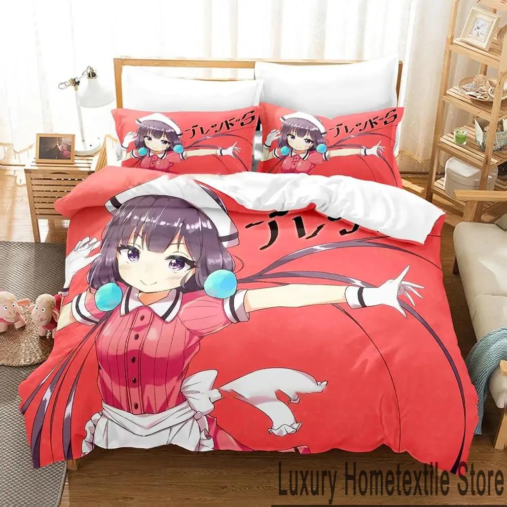 

3D Принт Аниме Blend S Комплект Постельного Белья Мальчики Девочки Полуторный Двуспальный Кинг Сайз Пододеяльник Наволочка Кровать Мальчики Взрослые Домашний Текстиль 135x200cm