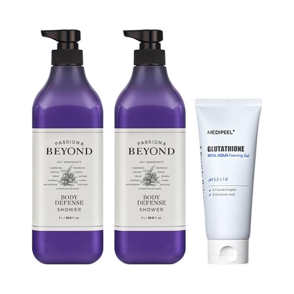 

BEYOND Body Defense Shower 1L x2 + Medi-Peel Glutathione Foaming Cleanser 150ml
