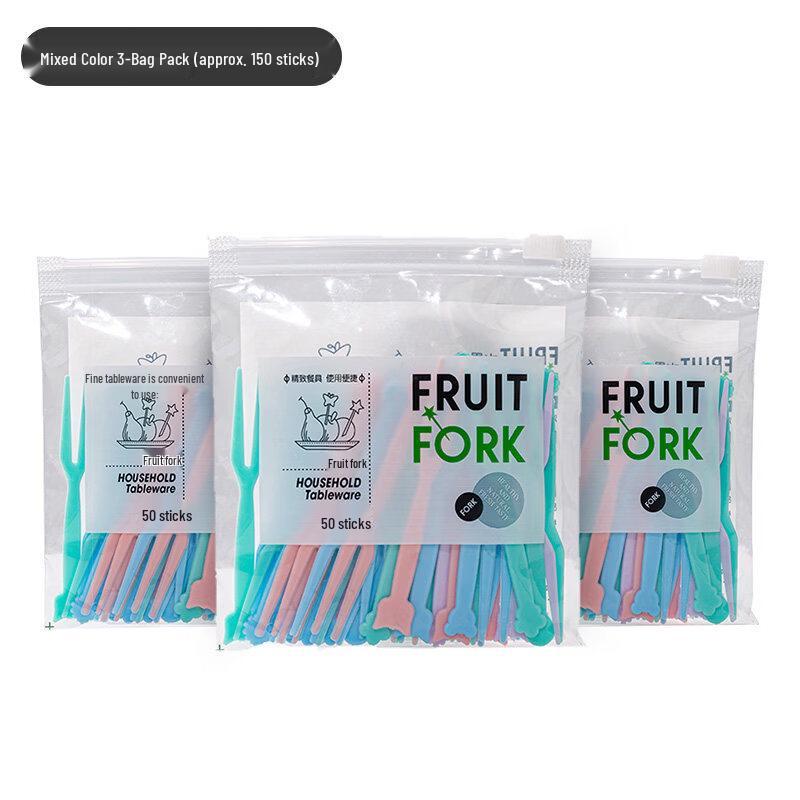 Disposable Plastic Fruit Fork Set