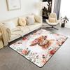 Cow Area Rug Area Rug Milk Cow Decorative Carpet Set for Boys Girls Teens Cartoon Farmhouse Animal Rugs Fruit Indoor Floor Mat