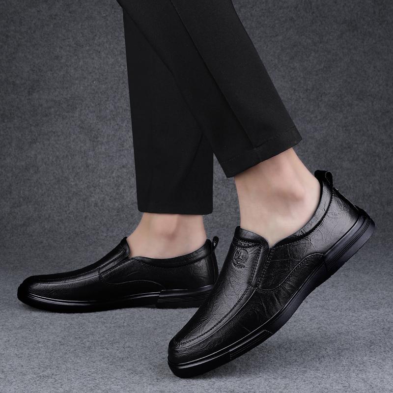 Leather Business Shoes Men Luxury Brand Mens Comfortable Loafers Handmade Men Casual Shoes New All-match Flats for Men