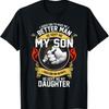 I Asked God To Make Me A Better Unisex He Sent My Son T Shirt