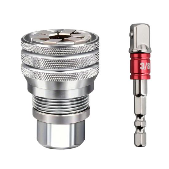 Home Improvement Tools Multi-Function Universal Socket Wrench Tool, 3/8  -3/4   Adjustable Socket, Versatile Adapter Self-Adjusting 1 Set
