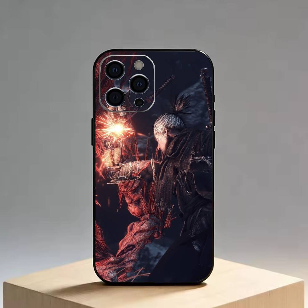 Sekiro Shadows Die Twice Phone Case For iPhone 17, 16,15,14,13,12,11 Plus,Pro Max, Others Soft Black Cover