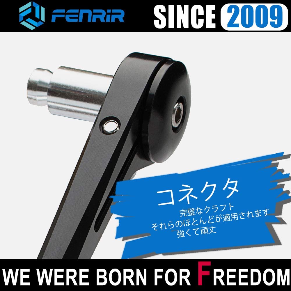 FENRIR Black Motorcycle Motorcycle Bar End Mirror, Motorcycle Mirror, Retro CNC Aluminum, M6/M8 Screws,