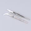 1Pc Ceramic Straight Tip Electronic Soldering Tweezers, Anti-Static Reverse Acid Resistant Precision Chuck Ceramic Tweezers