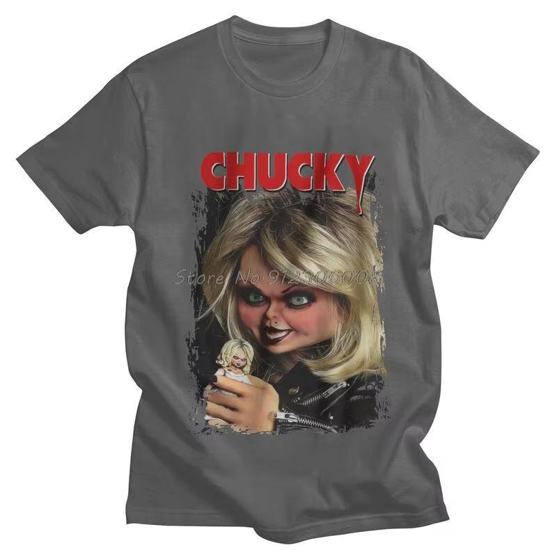 Childs Play TShirt Graphic Horror Movie Tiffany Bride Of Chucky Tshirt Hip Hop T Shirt Cotton Tee Tops Harajuku Streetwear
