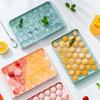 Stampo Rotondo in Silicone per Ghiaccio Congelatore Facile da Sformare Ghiaccio Gelatina Budino Maker Scatola Conservazione Bar