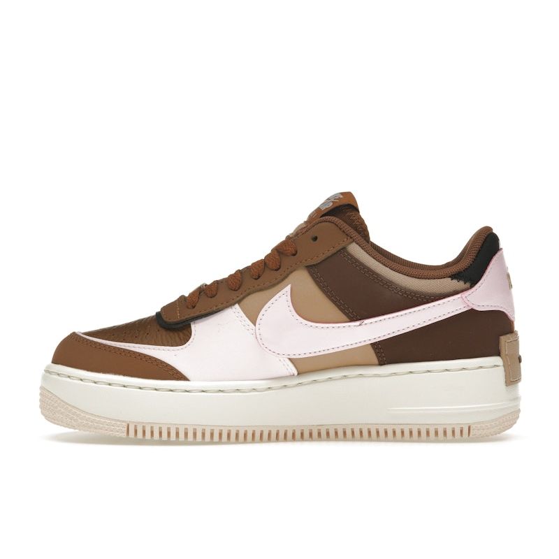 Nike Air Force 1 Shadow Light British Tan Women Sneakers Brown Pink-Foam Hemp DZ1847-200