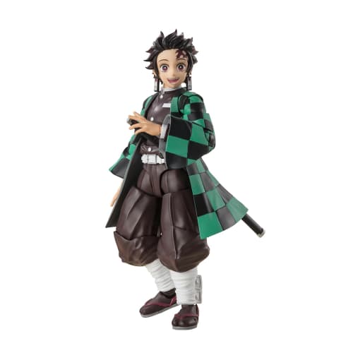 TAMASHII NATIONS S.H.Figuarts Demon Slayer: Kimetsu No Yaiba Tanjiro Kamado, Approximately 140mm, PVC & ABS Painted Action Figure