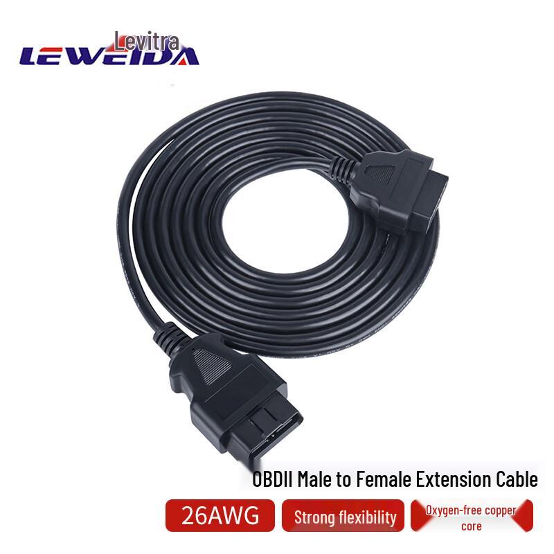 LEWEIDA OBD2 16-Pin Diagnostic Extension Cable 1.5m