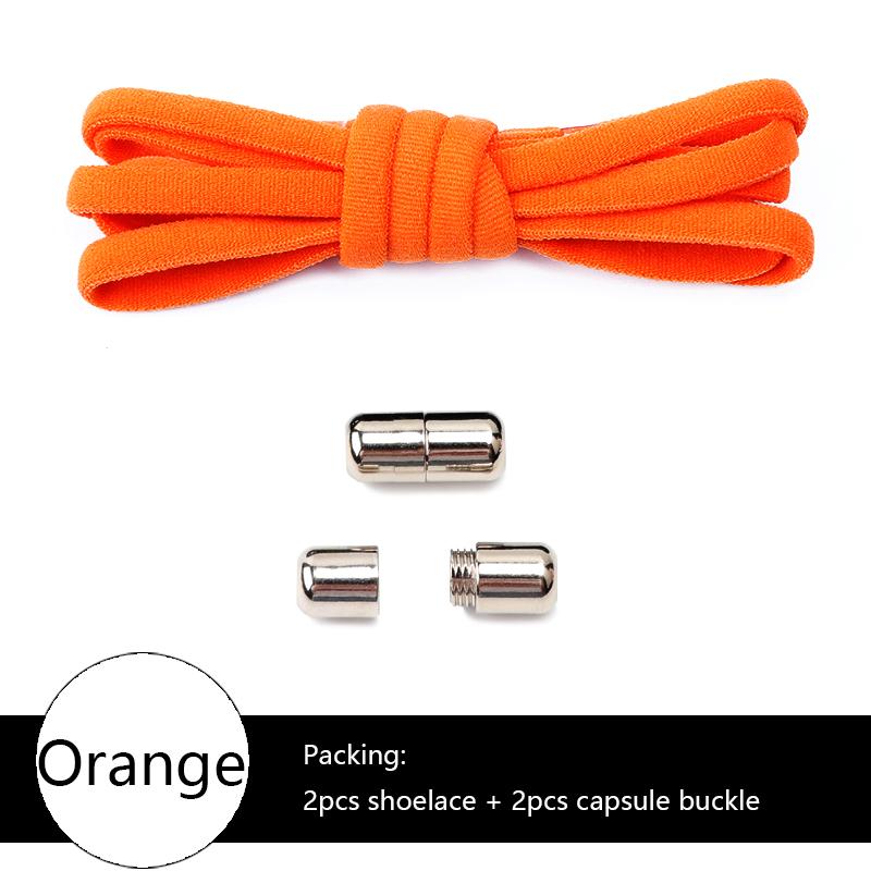 Elastic No Tie Shoelaces Semicircle Shoe Laces For Kids and Adult Sneakers Shoelace Quick Lazy Metal Lock Laces Shoe Strings