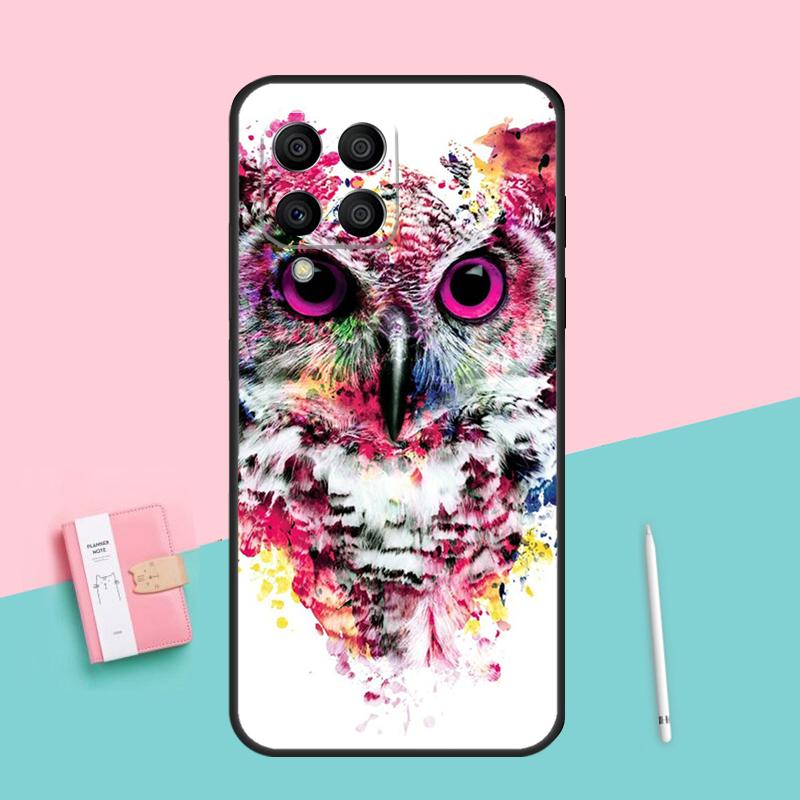 Cartoon Owl For Samsung Galaxy M53 M33 M32 M16 M06 M12 M55 M15 M35 M14 M34 M54 M11 M21 M31 M13 M52 Case