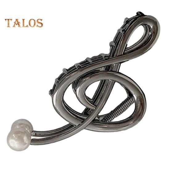 

Заколка для волос в форме музыкальной ноты, искусственный жемчуг, заколка для волос, декоративный аксессуар для волос для душа чёрный