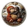 Emotional Support Coin Inspirational Monkey Challenge Pocket Coin Double?Sided Collectible Token for Friends Family Motivation Keepsake