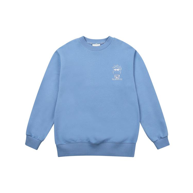 MLB Sweatshirts Unisex Blue Crew Neck Moderate Regular 31MTC3111-50S M