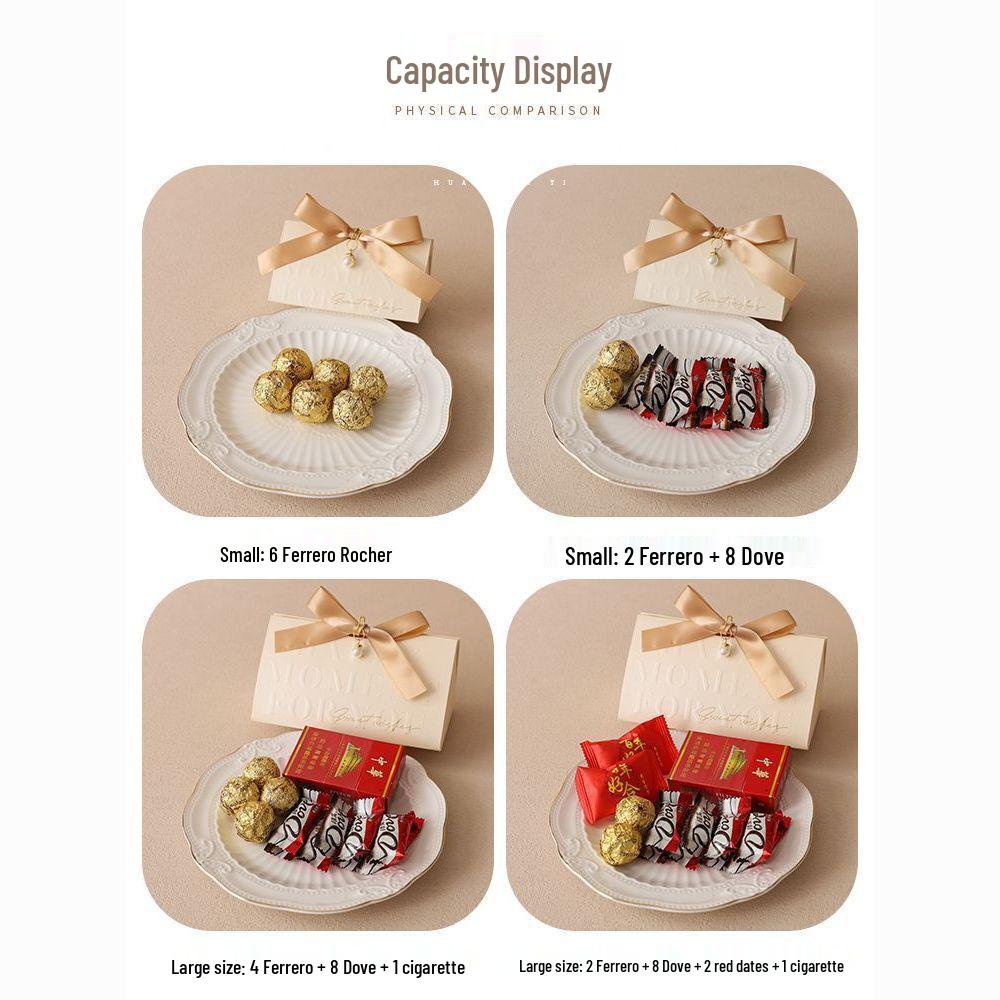 2025 High-End Triangle Wedding Candy Gift Box