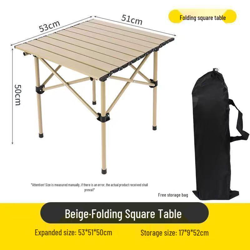 Portable Outdoor Folding Table Set for Camping, Self-Driving Tours, Barbecues, Street Stalls, and Picnics