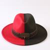 Popular European and American Classic Double-color Wide-brimmed Top Hat Men's and Women's Fashion OL Style Cowboy Hat Jazz Hat