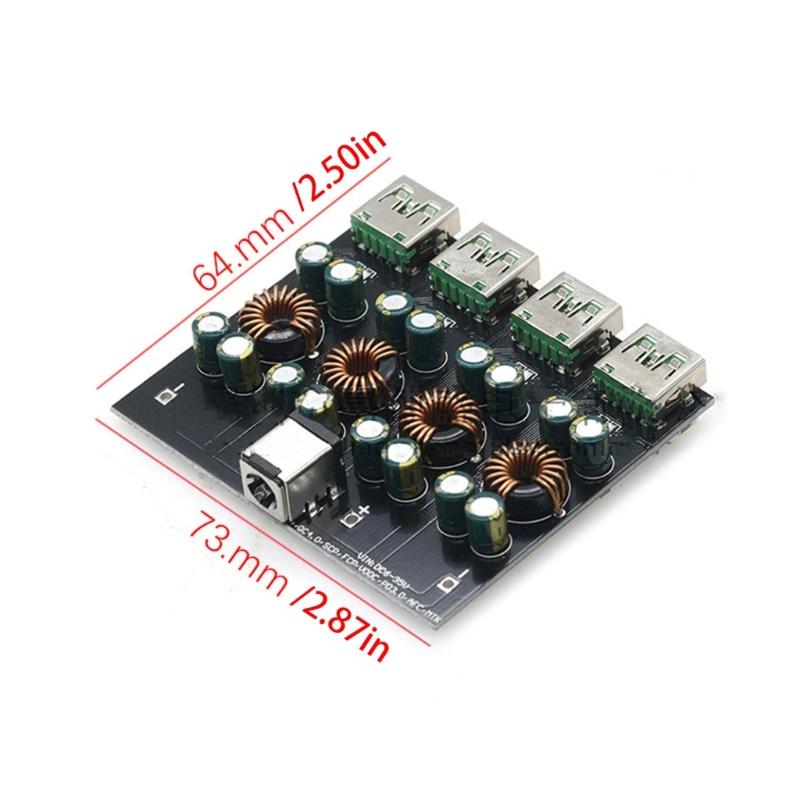 4 Port quick charges PCB Board Small  4 Device Fast Charging Board Small  Charging Solution for Smartphones & Tablets