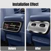 For Geely Galaxy EX5 E5 Rear AC Vent Dustproof Cover Air Outlet Protector Stainles Steel Electric Vehicle Interior Moulding Trim