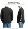 GENUINE DICKIES Men's Long Sleeve T-Shirt, Plus Size, Sleeve Logo, Back Print, Crew Neck, Gray, Size 3L (19)
