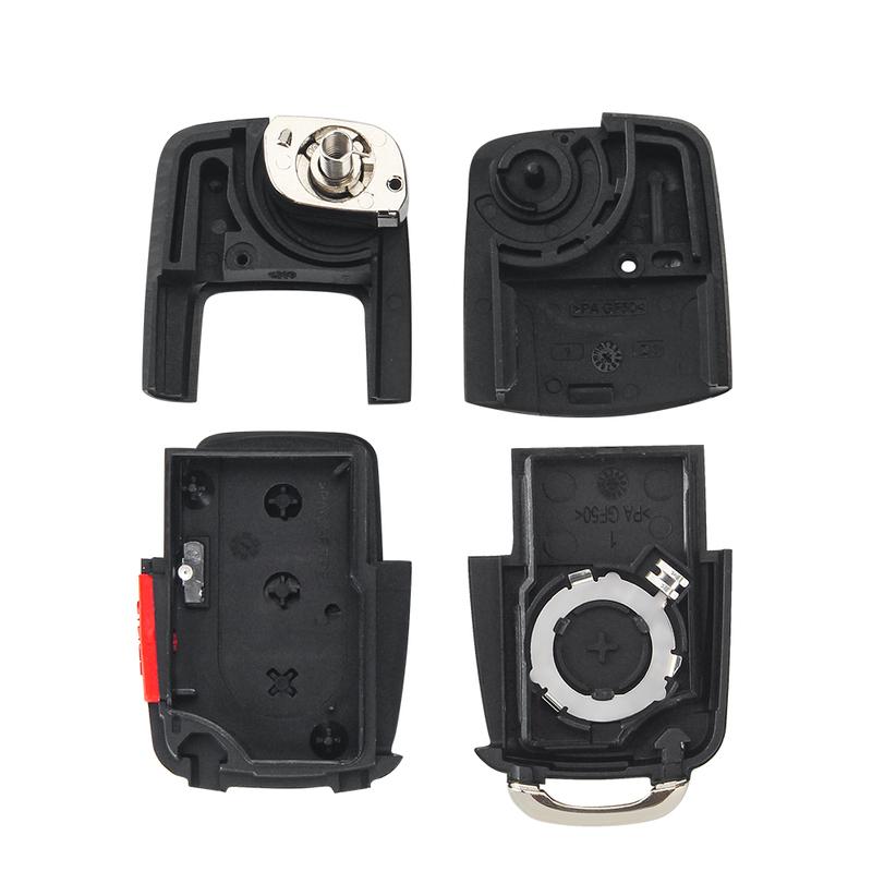 KEYYOU 3+1 4 Buttons Remote Flip Switchblade Key Shell Replacement Key Case Cover For VW Volkswagen Golf Polo MK4 Touran Bora