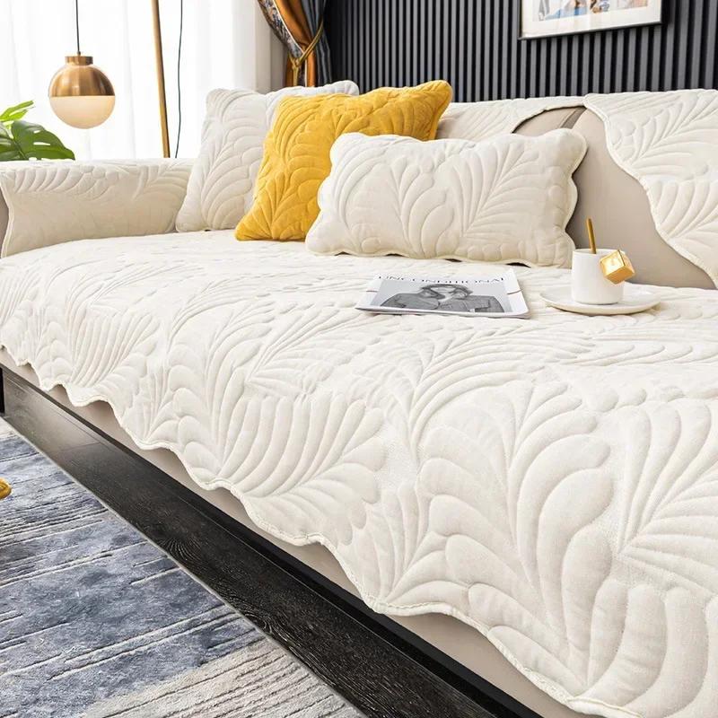 

1 шт. однотонный чехол для дивана из шенилла, противоскользящий универсальный коврик для дивана, угловой секционный диван, полотенце для декора гостиной A 70x70