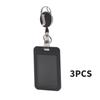 Office ID Card Holder - Extendable, Retractable Sliding Cover Card Holder - Access Card, Subway Card, Bus Card - Buckle Design