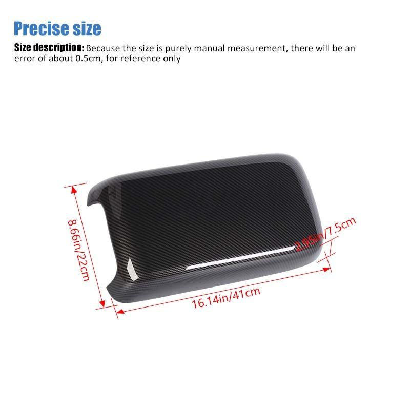 ABS Armrest Box Decorative Panel Decoration Cover Sticker For Dodge Charger 2011 Up For Chrysler 300C 2011 Up Car Interior Accessories