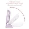 Desk Fan Table Portable USB Rechargeable Foldable Table Fan With 5 Gear Power Display Ultra Quiet Hang Fan For Office Home
