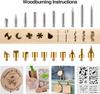 Pyrography Engraving Burning Soldering Iron Set DIY Wood 60W Soldering Iron Kit 220V 110V