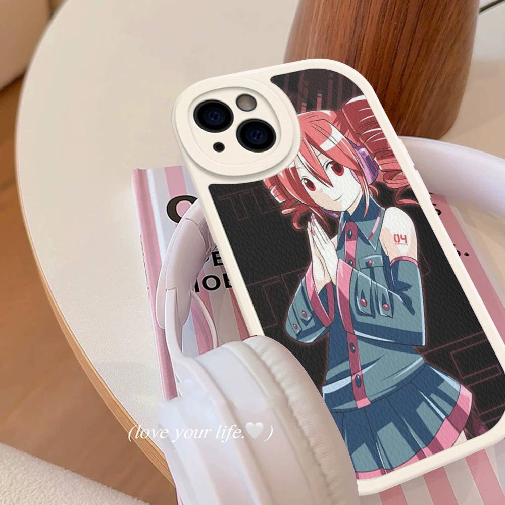 Popular Virtual Singer Kasane Teto Anime Phone Case Hard Leather For IPhone 16 15 14 13 12 Mini 11 14 Pro Max Xs X Xr 7 8 Plus