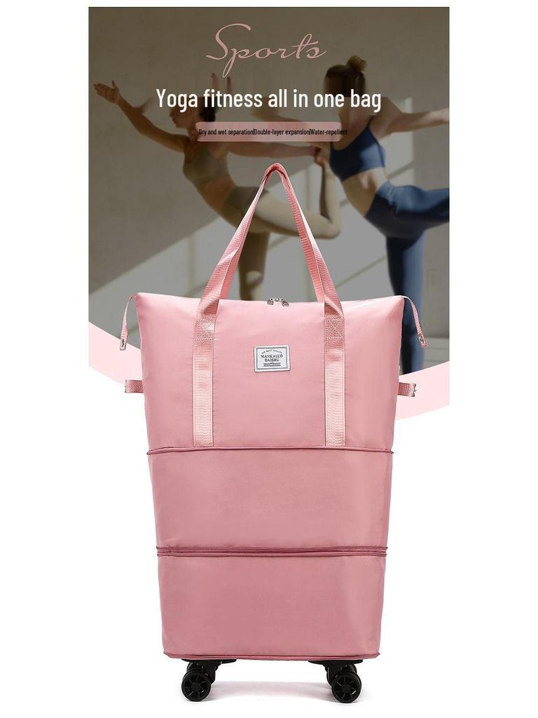 Bardzo duża torba podróżna na kółkach uniwersalnych - Idealna na podróże służbowe i krótkie wyjazdy