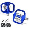 BUCKLOS MTB Pedal for SPD System Bicycle Mixed Pedal Mountain Bike Self-locking Pedals Aluminum Alloy MTB Bike Clipless Pedals