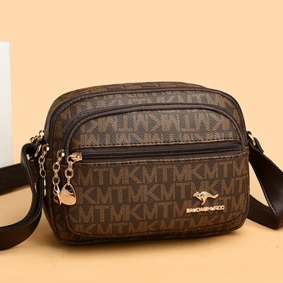 Velkokapacitní módní taška, špičková retro tištěná taška přes jedno rameno, trendy crossbody dámská taška