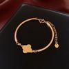 18k Gold-Plated Flower Gourd Bracelet: Chic Chinese Style, Versatile Fashion Bangle, Elegant Women's Hand Jewelry