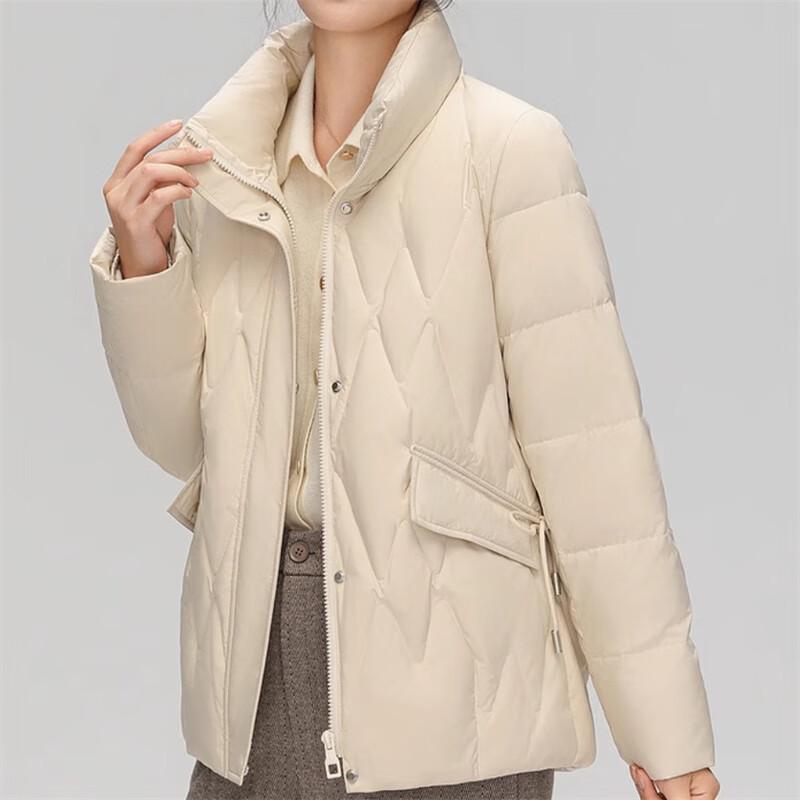 

XueZhongFei Women s Stand-Collar Short Down Jacket 180/100A
