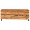 Raised Garden Bed 100 X 40 X 38 Cm Reclaimed Teak Wood and Steel