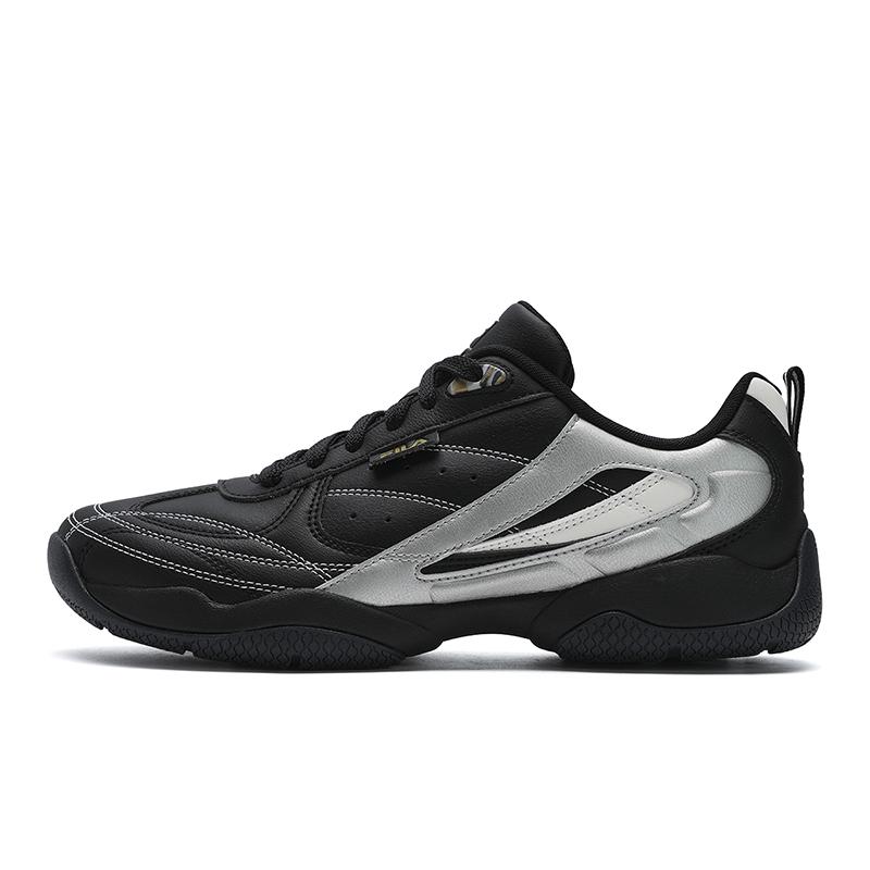 

New FILA FOUNTAIN Shoes Wear resistant And Lightweight Low Top Casual Shoes Men s Black Silver F12M531105FBL 44