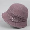 Hat Autumn and Winter Basin Hat Old Lady Cold Hat Piled Thick Warm Knitted Hat