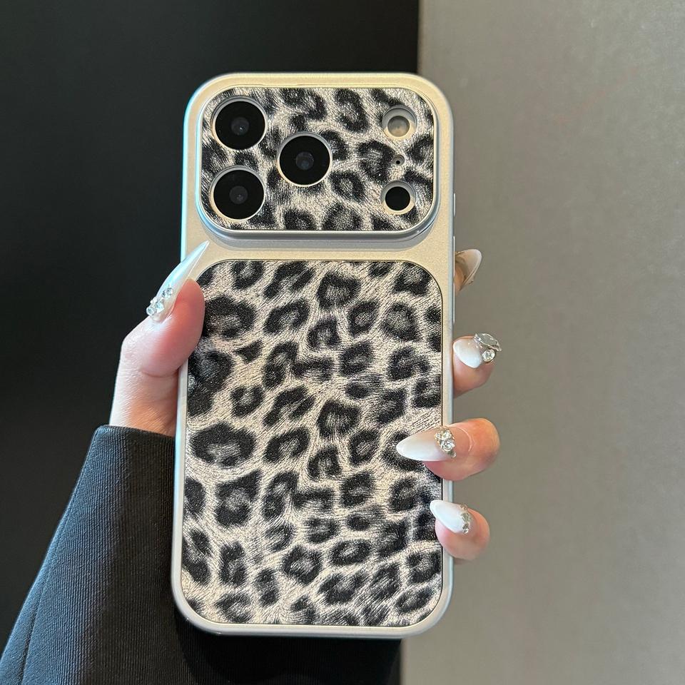 New Big Windows Leopard Phone Case For For Iphone 17 Air 11 12 13 14 1 16 Pro Max Plus Official Leather Len Camera Protector Cover