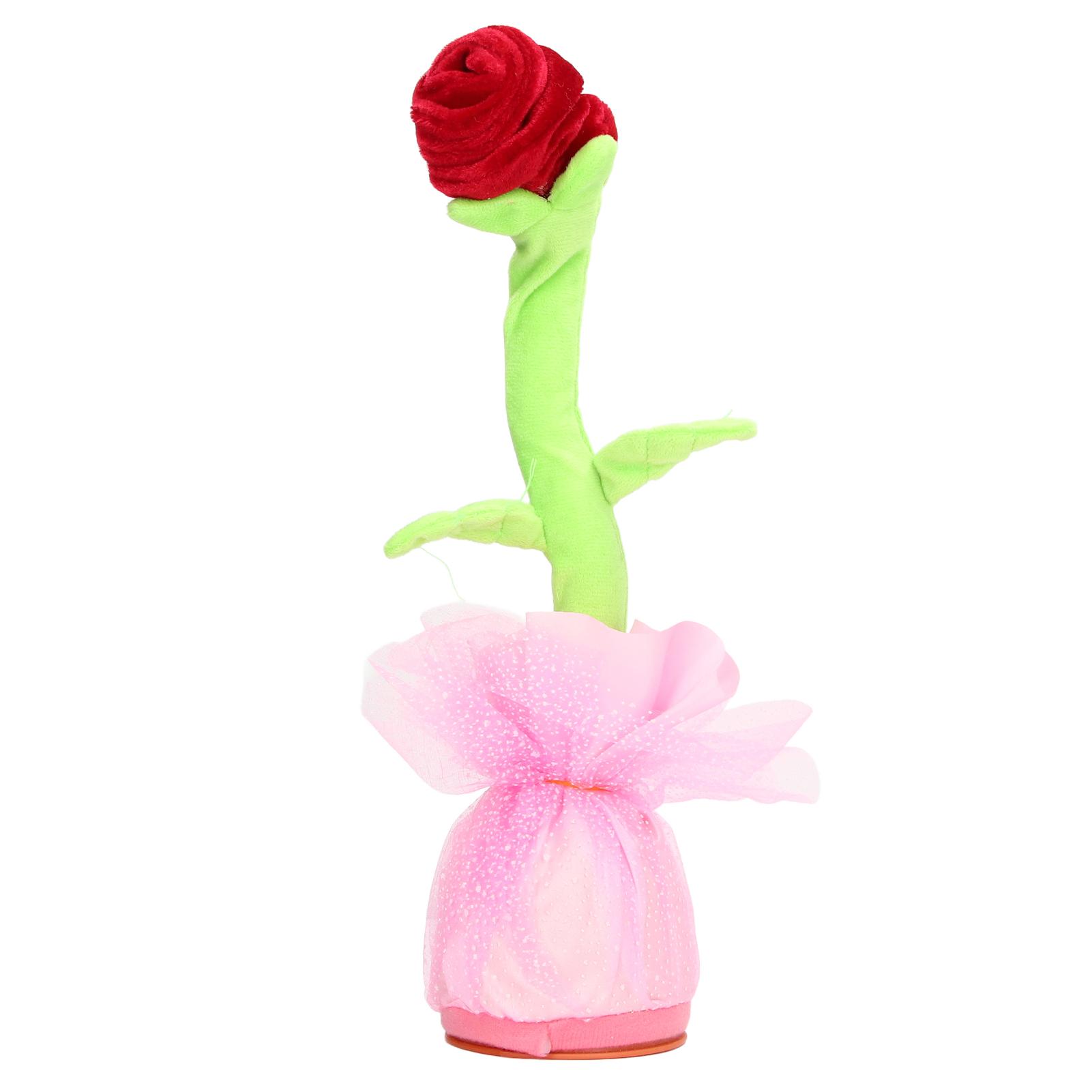 

Singing Flower Simulation Sound Recording Repeating Electronic Dancing Talking Flower Toy for 3 Years Old