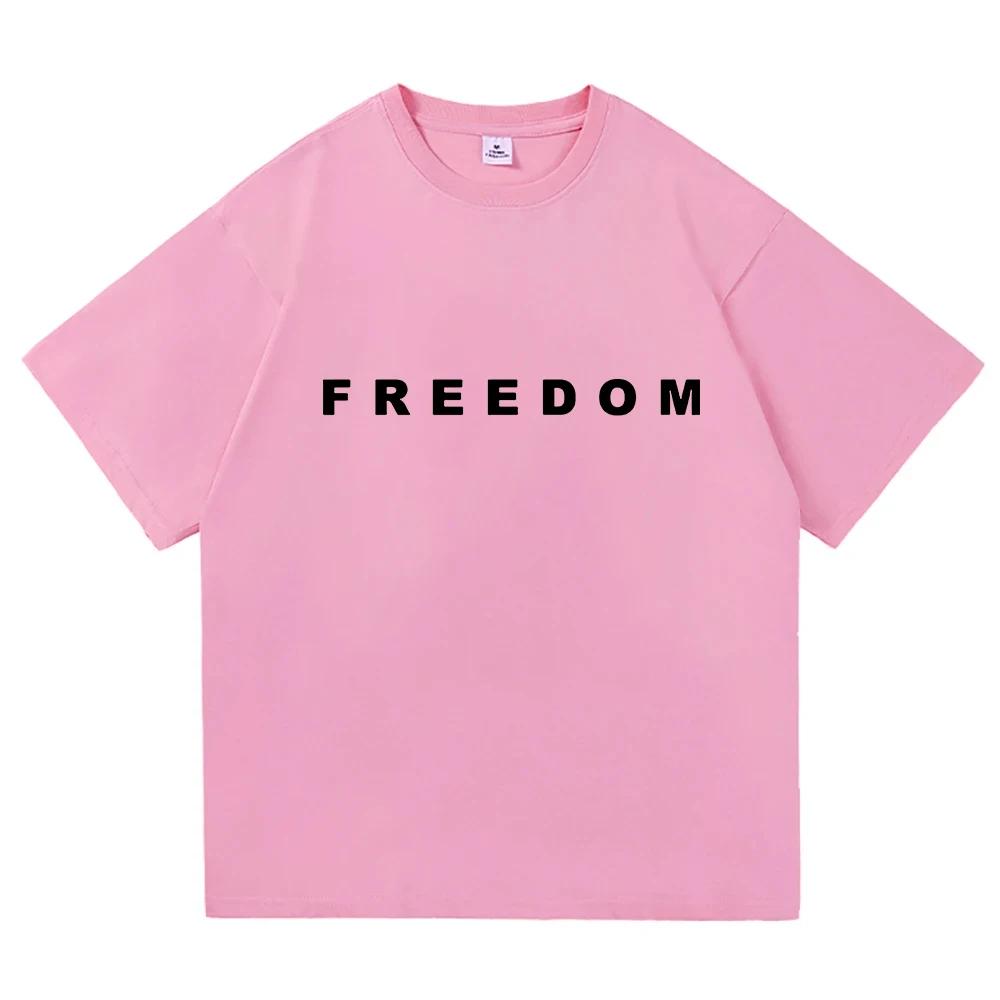 Freedom Charlie Kirk T-shirtLoose Casual Female/Male Tshirts Unisex Streetwear America American Fashion Women T Shirts