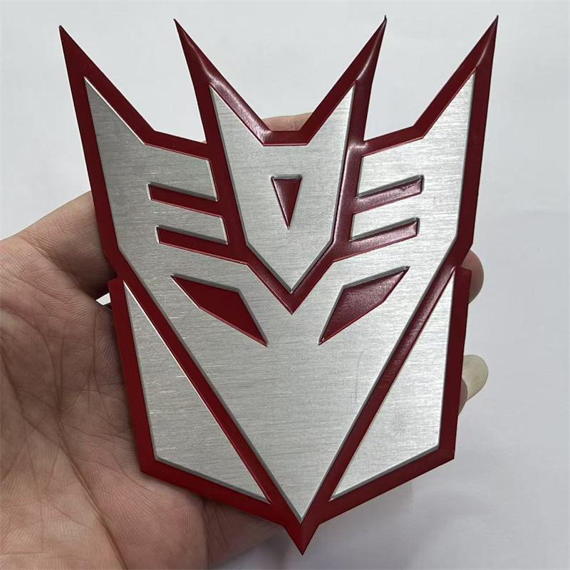 New 3D Car Stickers For Transformer Badge Decepticon Emblem Tail Decal Cool Autobots Logo Car Styling Motorcycle Car Accessories