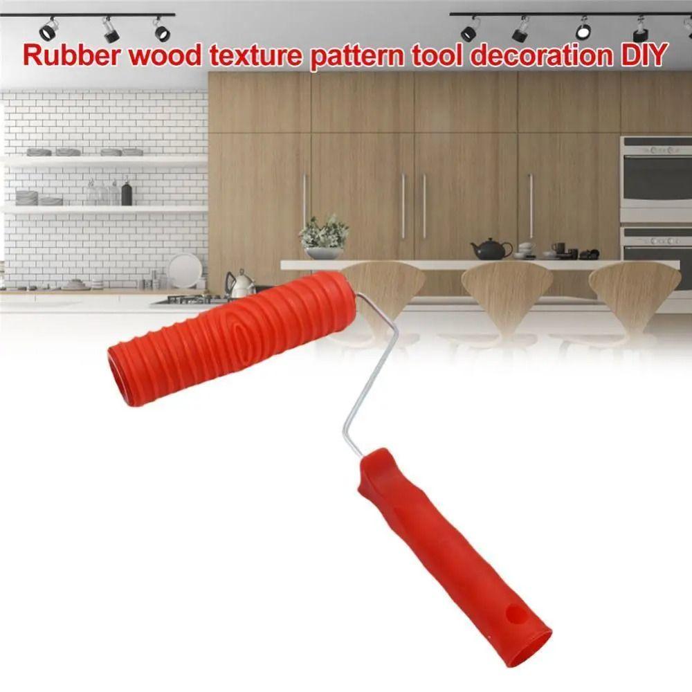 Empaistic Rolling Brush Wood Pattern Graining Painting Tool Texture Tools Paint Roller Shop