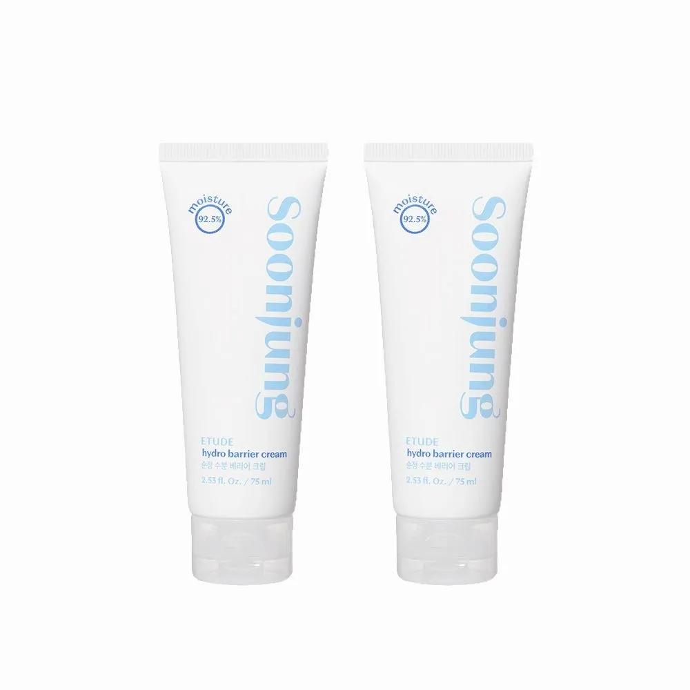 Soonjung Moisture Barrier Cream 75ml X 2 / Soothing Cream for Sensitive Skin All Year Round / Vegan Certified / Clean Beauty