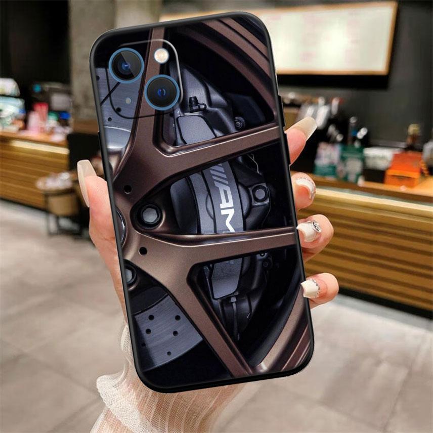 Supercar Super Wheel Car Calipers New High-End Shell Phone Case for iPhone SE X XS XR 16E 11 17 Pro Max 8 7 6 6s Plus Air