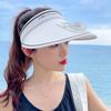 Breathable Fan Sun Hat With Fan Visors Portable Panama Cap  Men Women